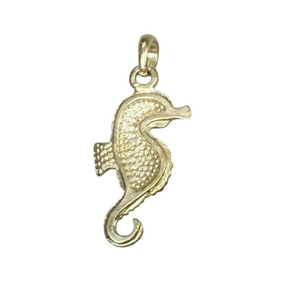 Seahorse Rhinestone Pendant Charm Sparkling Crystal 1 inch - Picture 3 of 4